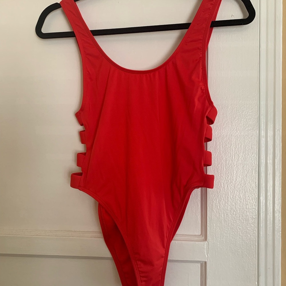 Bikini Lab Red One Piece Swimsuit